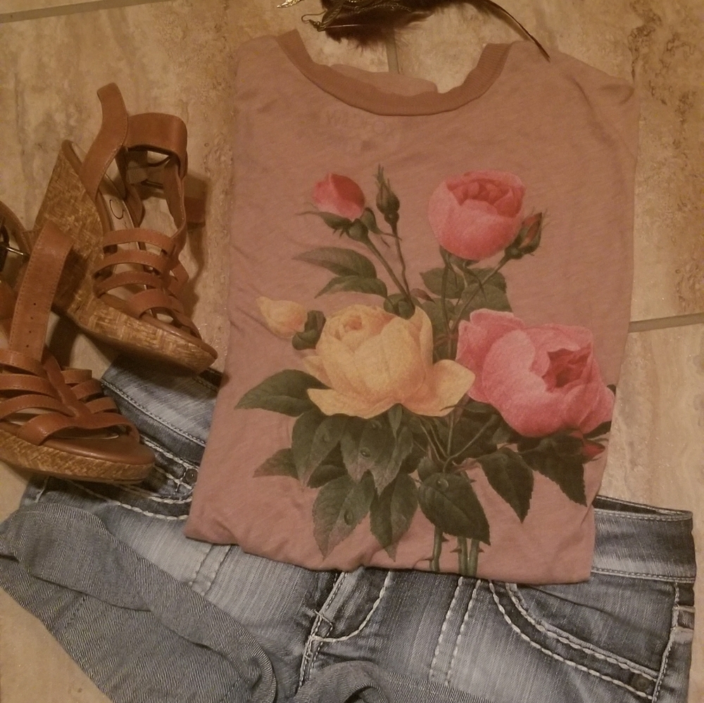 Yellow & Pink Rose Tank